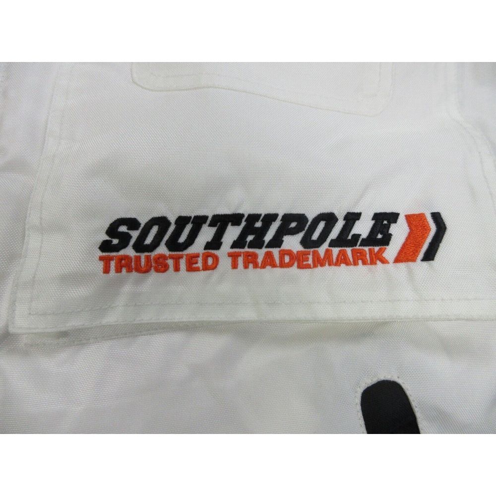 VINTAGE Southpole Jacket Mens Extra Large White Reversible Y2K Puffer Coat NEW - Picture 5 of 16
